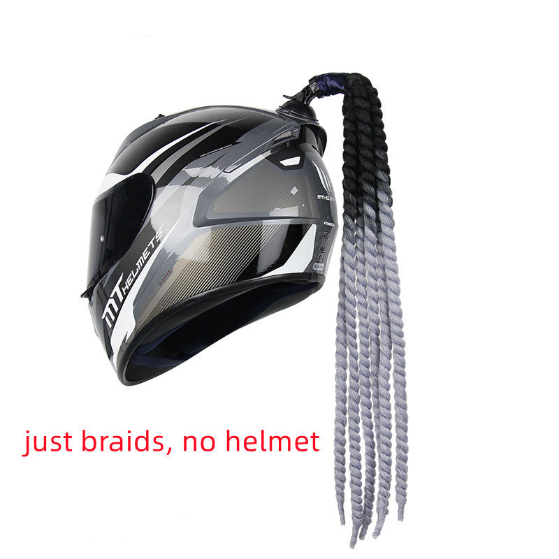 Motorcycle Electric Bicycle Helmet Braid Decorations