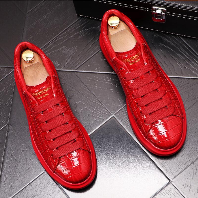 Platform Shoes Men's New Fashion Casual Shoes Thick Soled Inner Increased Men's Shoes