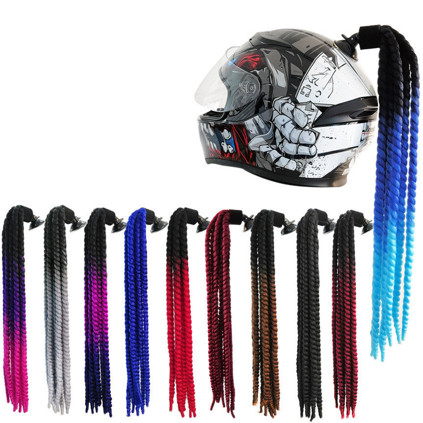 Motorcycle Electric Bicycle Helmet Braid Decorations