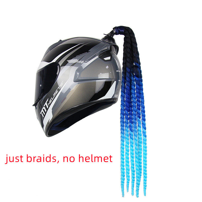 Motorcycle Electric Bicycle Helmet Braid Decorations