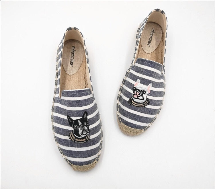 Fashion Personality New Embroidered Fisherman Shoes