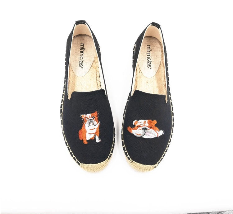 Fashion Personality New Embroidered Fisherman Shoes