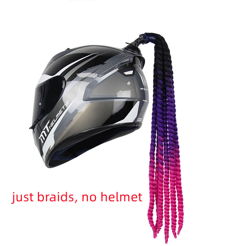 Motorcycle Electric Bicycle Helmet Braid Decorations