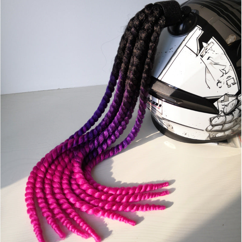 Motorcycle Electric Bicycle Helmet Braid Decorations