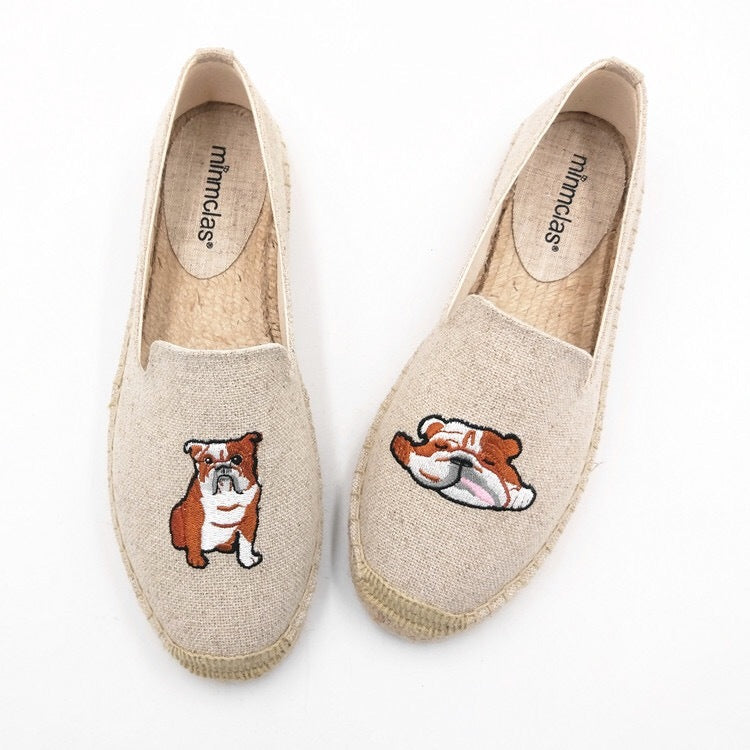 Fashion Personality New Embroidered Fisherman Shoes