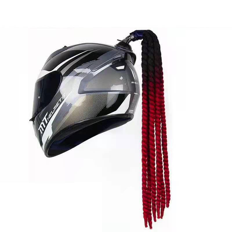 Motorcycle Electric Bicycle Helmet Braid Decorations