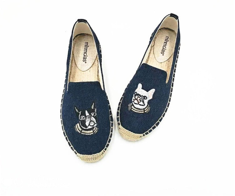 Fashion Personality New Embroidered Fisherman Shoes