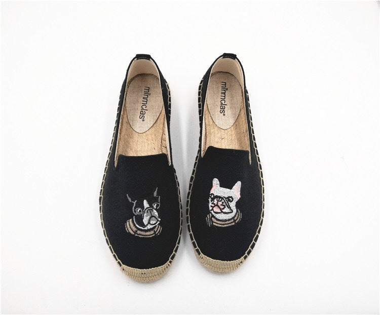 Fashion Personality New Embroidered Fisherman Shoes