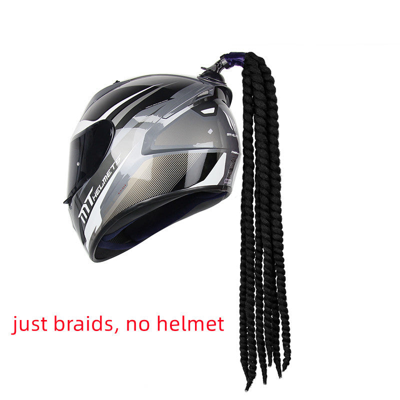 Motorcycle Electric Bicycle Helmet Braid Decorations