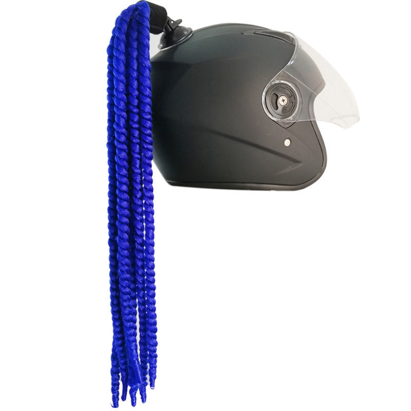 Motorcycle Electric Bicycle Helmet Braid Decorations