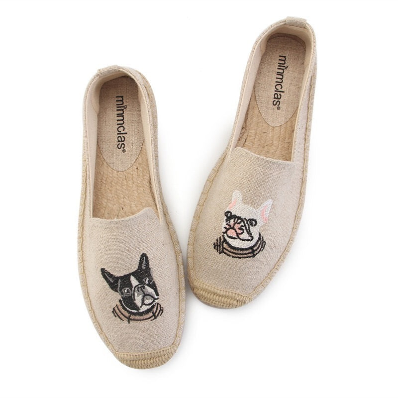 Fashion Personality New Embroidered Fisherman Shoes