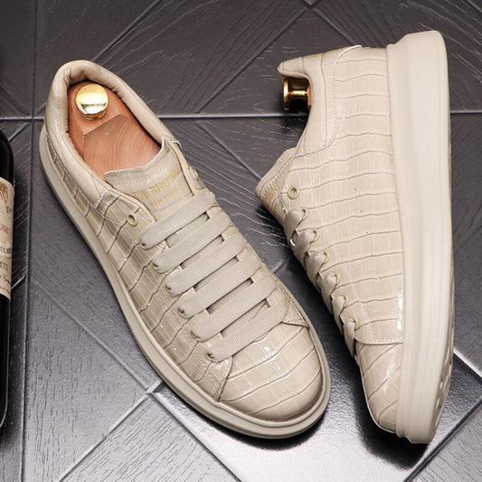Platform Shoes Men's New Fashion Casual Shoes Thick Soled Inner Increased Men's Shoes