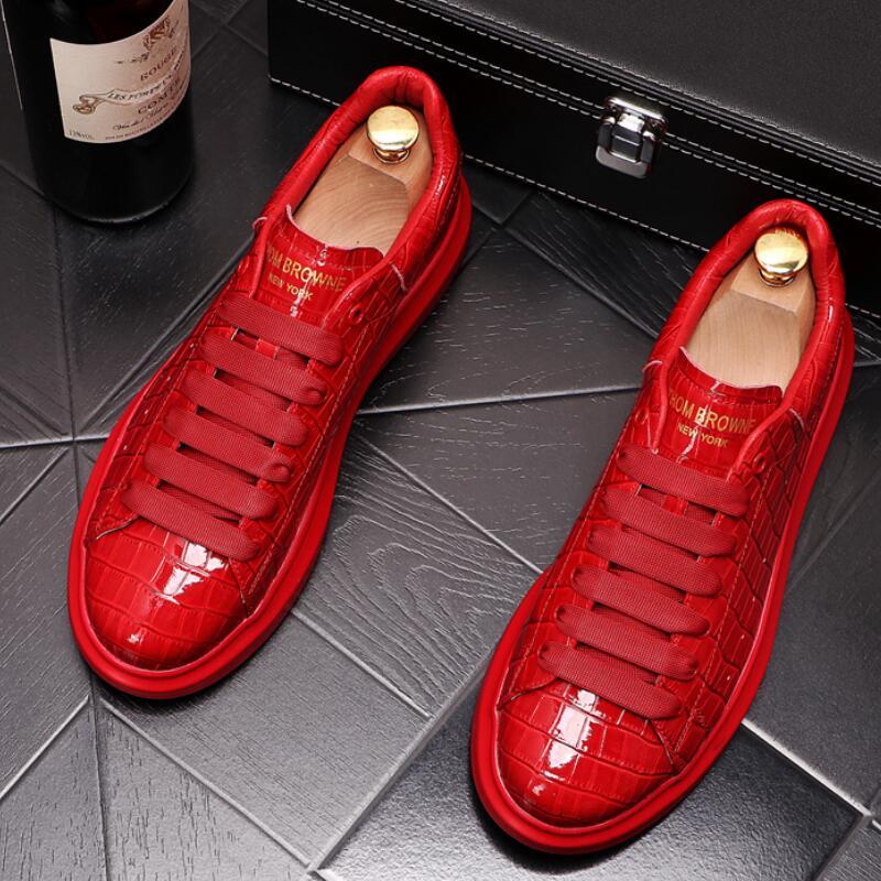 Platform Shoes Men's New Fashion Casual Shoes Thick Soled Inner Increased Men's Shoes