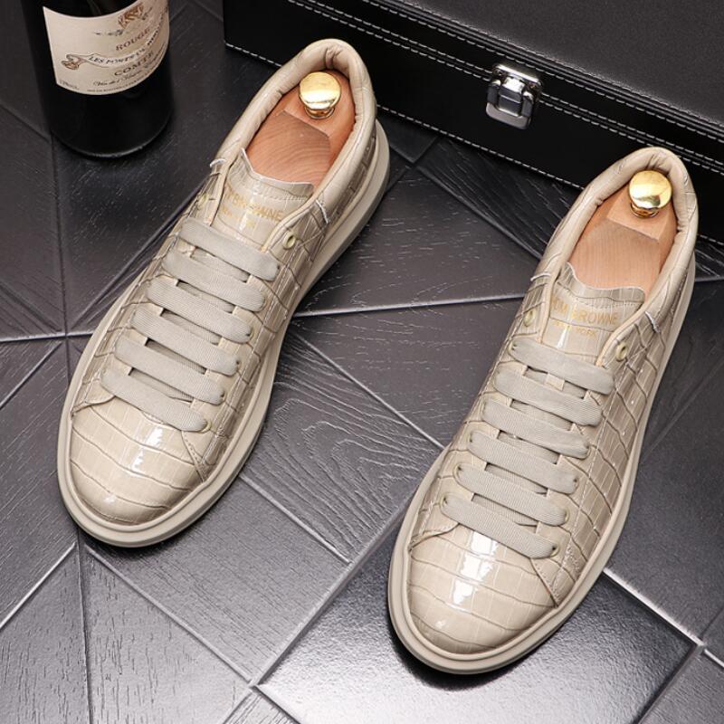 Platform Shoes Men's New Fashion Casual Shoes Thick Soled Inner Increased Men's Shoes