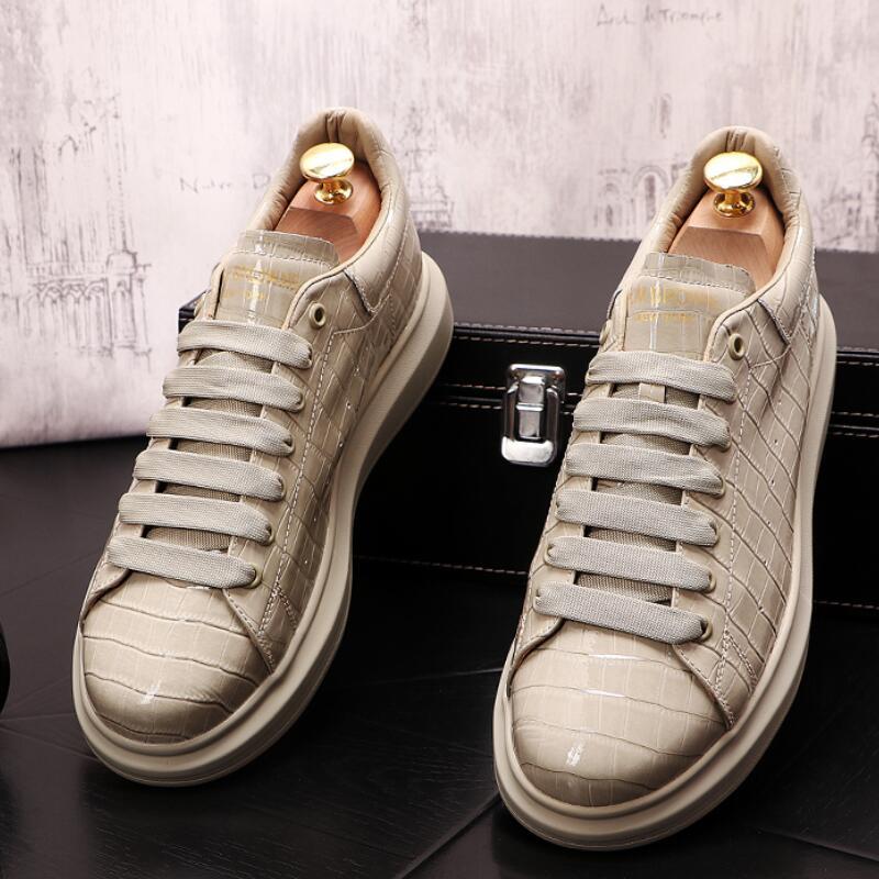 Platform Shoes Men's New Fashion Casual Shoes Thick Soled Inner Increased Men's Shoes