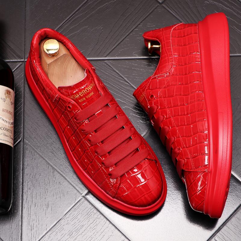 Platform Shoes Men's New Fashion Casual Shoes Thick Soled Inner Increased Men's Shoes