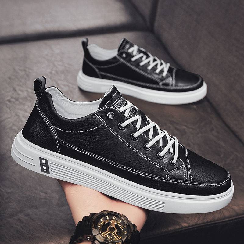 Casual White Men Shoes Summer Breathable Flat Bottom