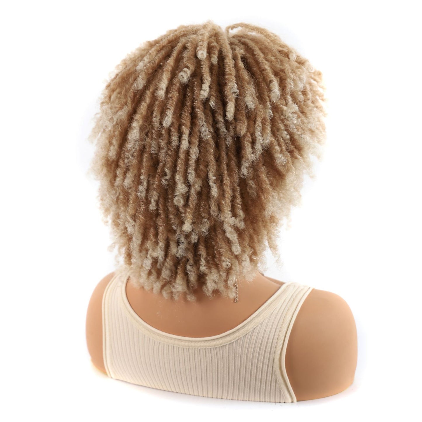 African Wigs With Small Curly Hair Headgear Non-multicolor 6-inch