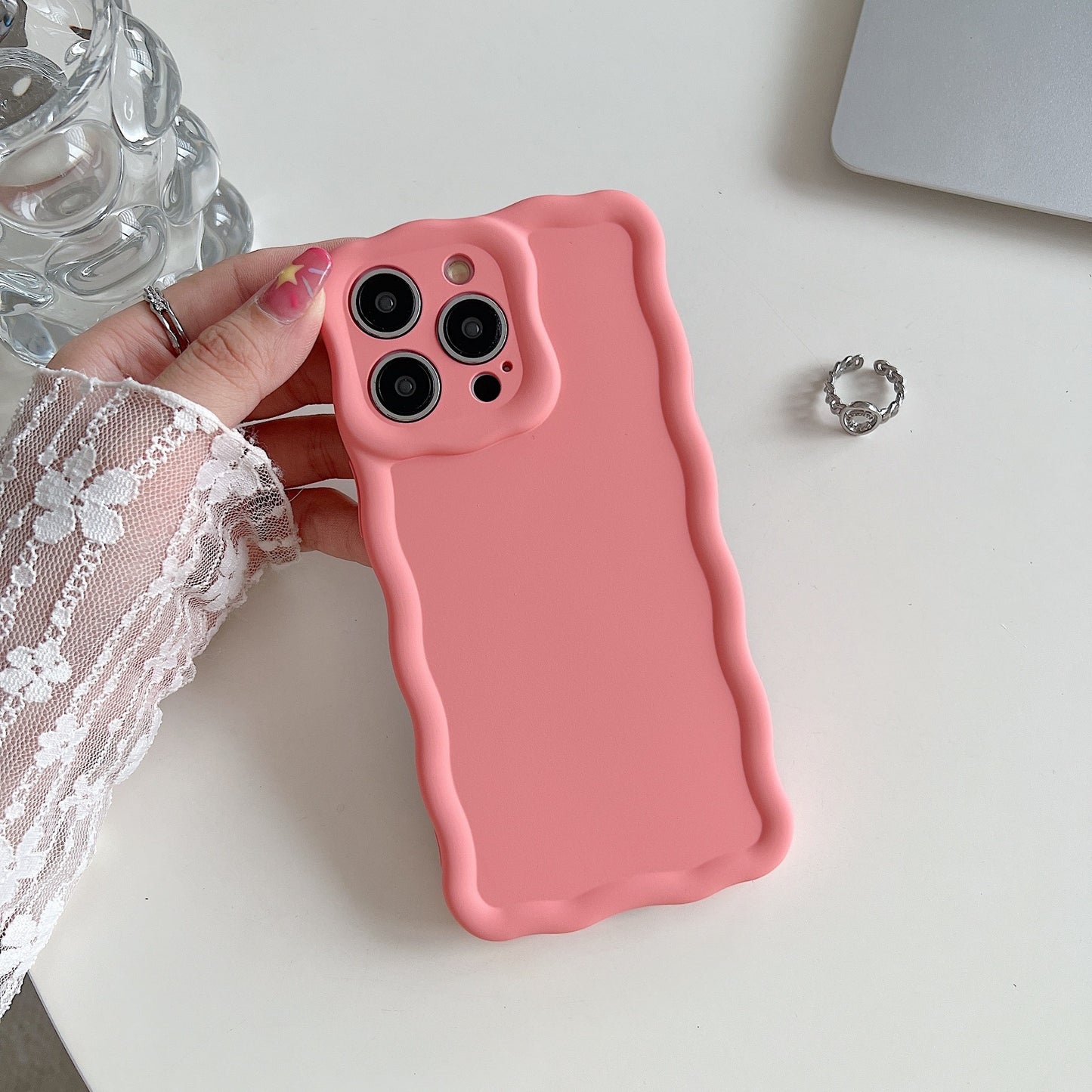 Solid Color Twist Edge Phone Case