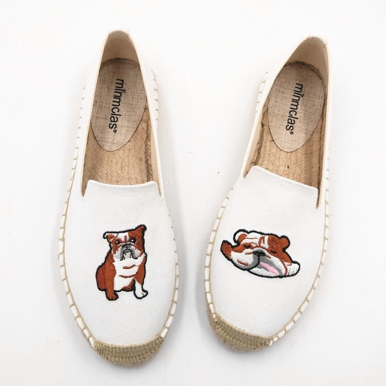 Fashion Personality New Embroidered Fisherman Shoes