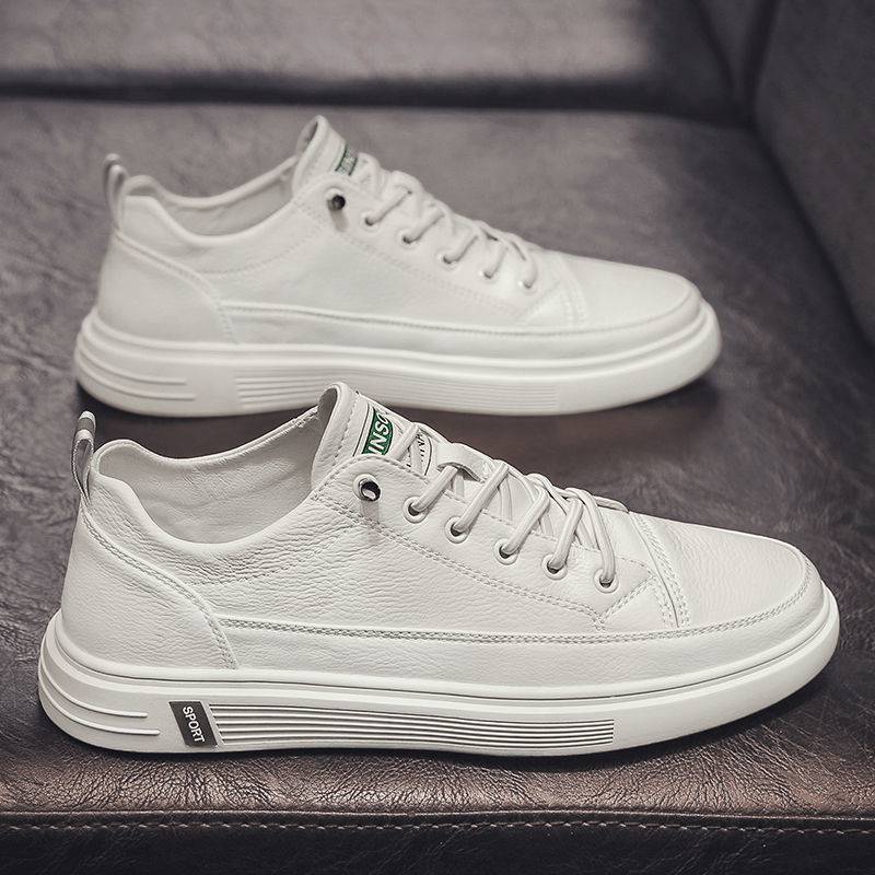 Casual White Men Shoes Summer Breathable Flat Bottom