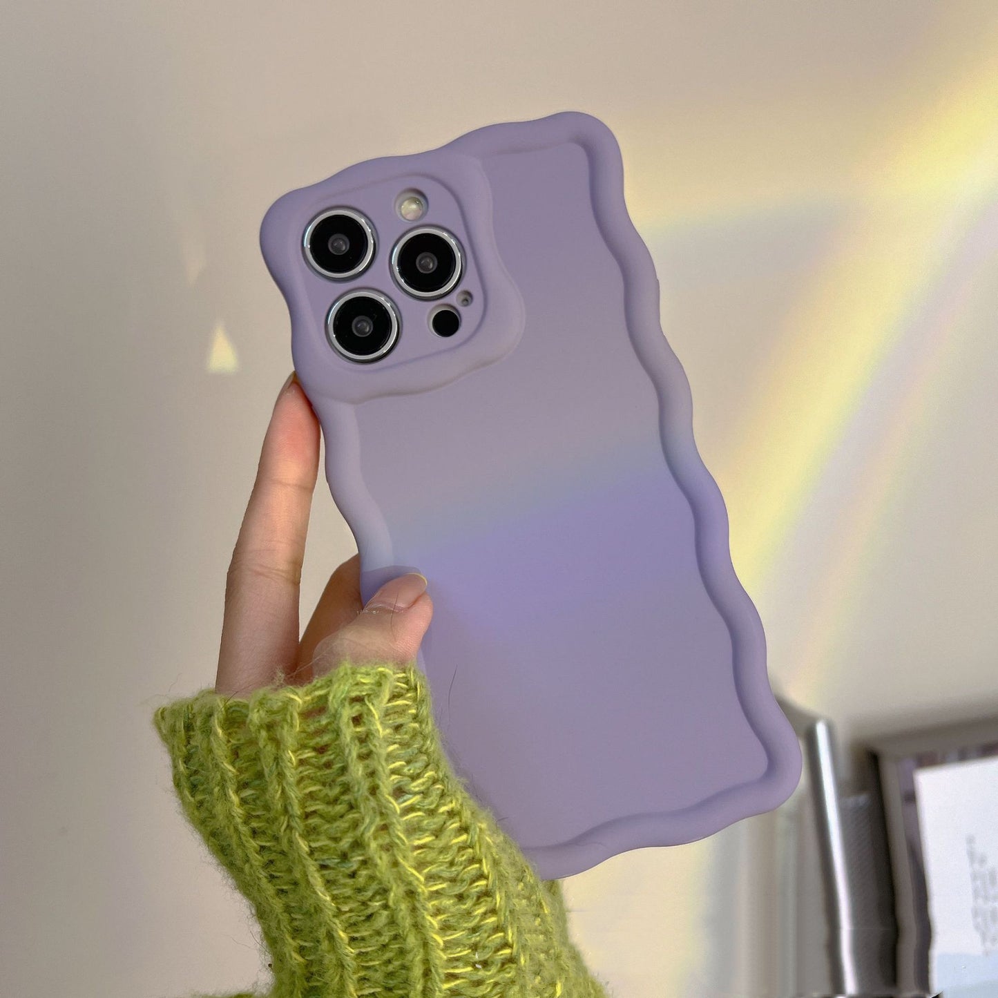 Solid Color Twist Edge Phone Case