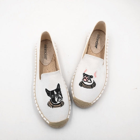 Fashion Personality New Embroidered Fisherman Shoes